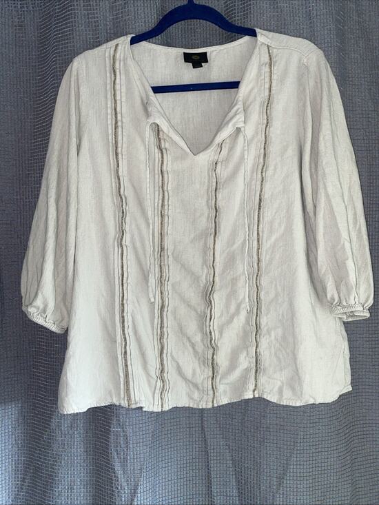 JM Collection Tops - JM collection L Vneck 3/4 Sleeve Mid evil Peasant Squire Cosplay